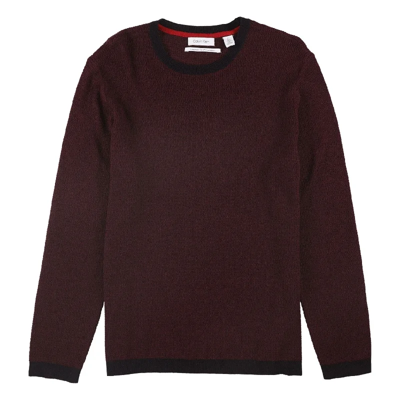 Men's Sweaters with EmbellishmentsCalvin Klein Mens All-Over Textured Pullover Sweater, Red, XX-Large Men's Sweaters with EmbellishmentsCalvin Klein Mens All-Over Textured Pullover Sweater, Red, XX-Large