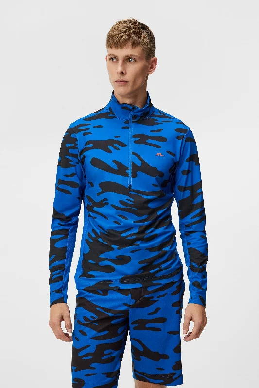 Men's Sweaters in Bright ColorsLuke Print Quarter Zip Mid Layer