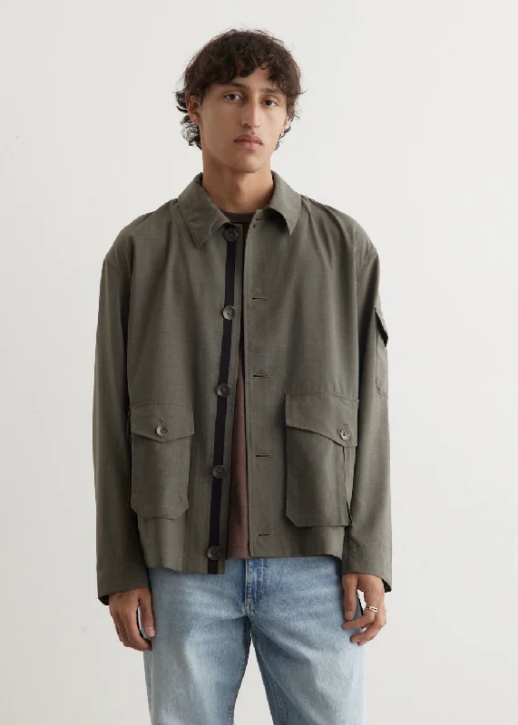 Modern Men's Field JacketsCade Tropical Wool Jacket