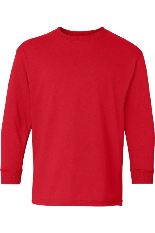 Men's Shirts for HikingGildan Heavy Cotton Youth Long Sleeve T-Shirt