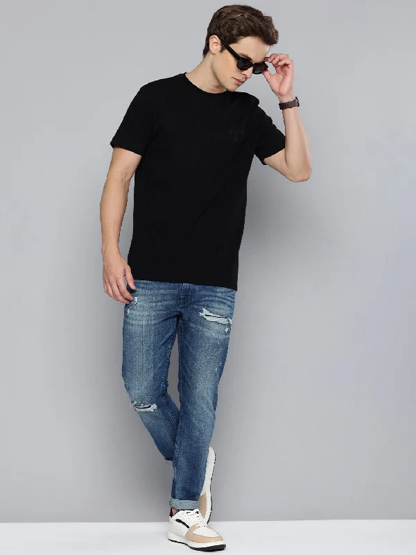 Jeans for Men with a Big BellyMen's Skinny Taper Fit Blue Jeans