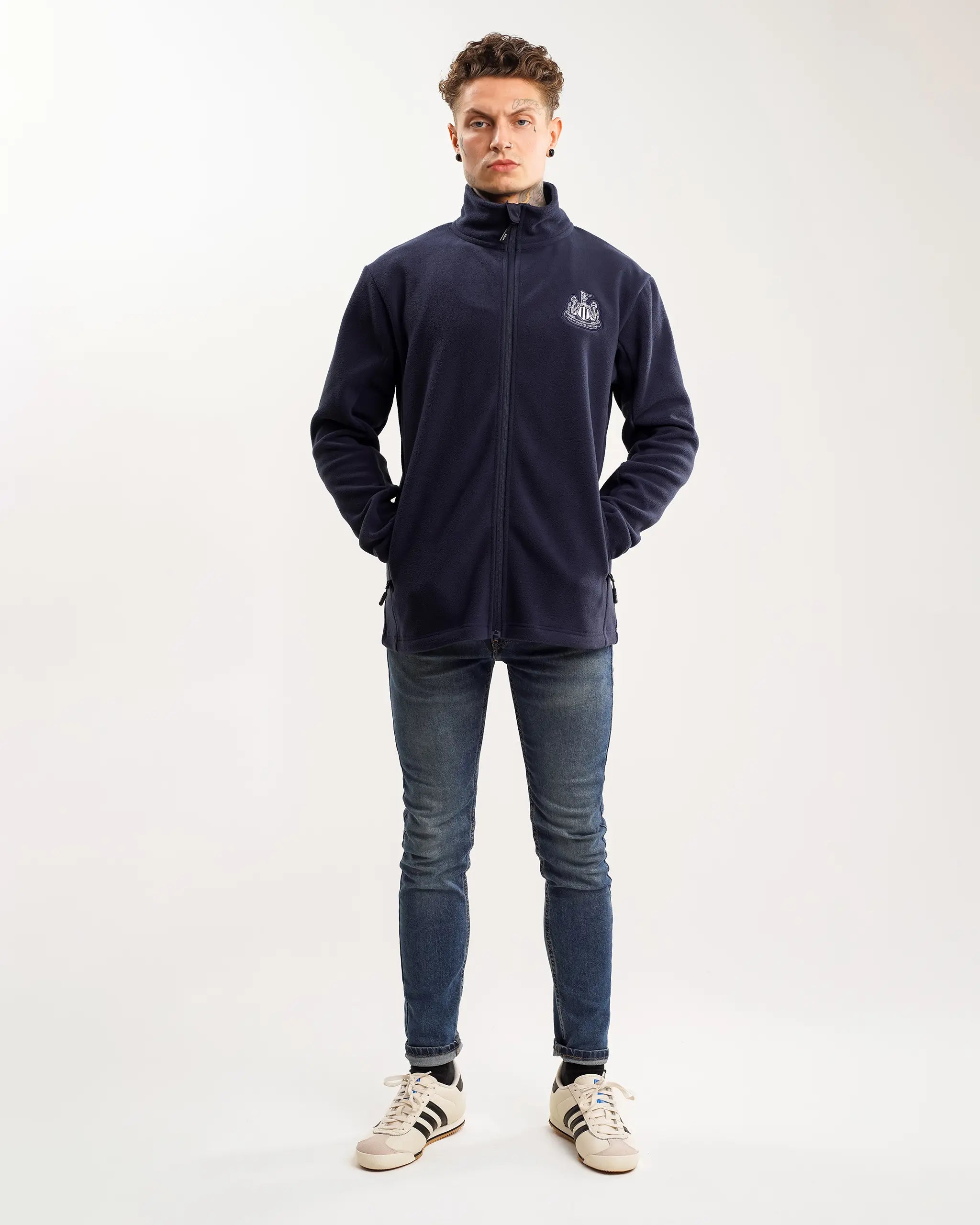 Best Men's Leather CoatsNewcastle United Men's Navy Full Zip Fleece