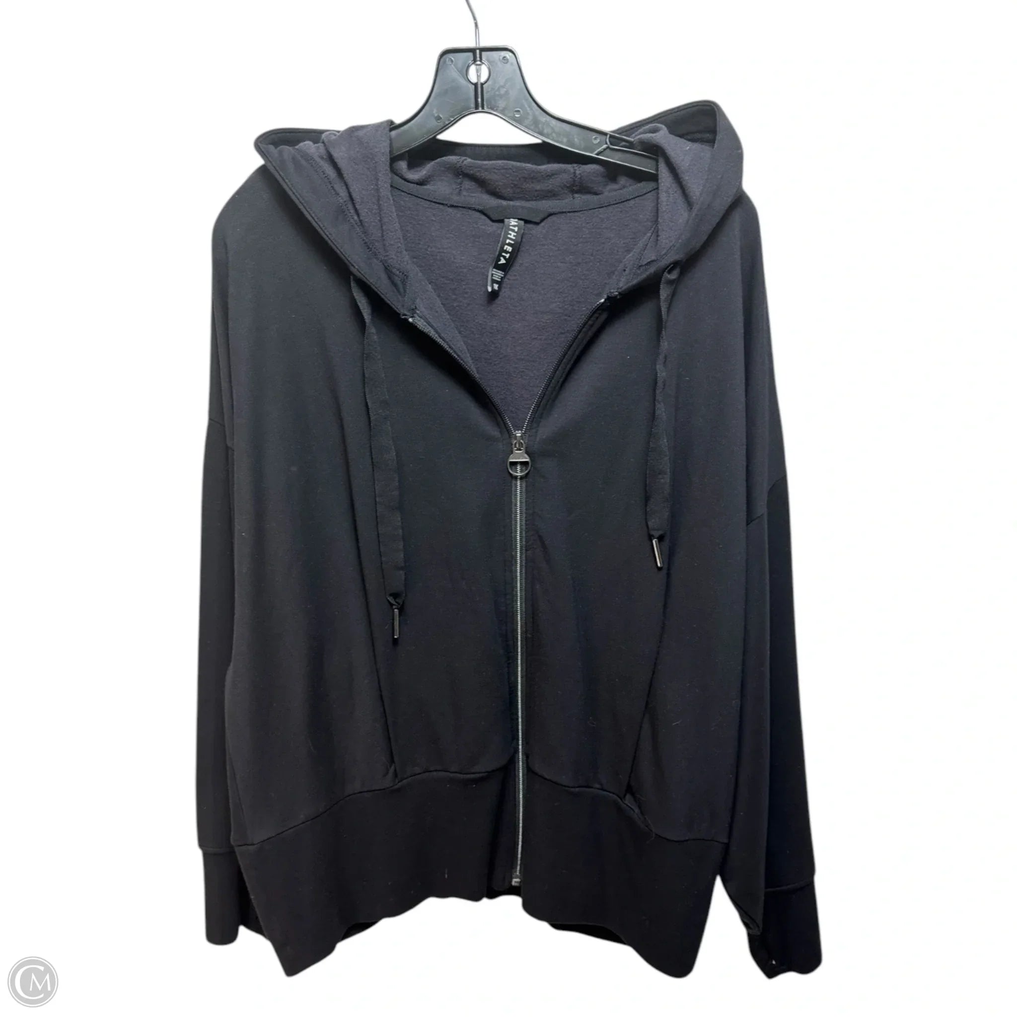 Men's Hoodies for LayeringAthletic Sweatshirt Hoodie By Athleta In Black, Size: 1x