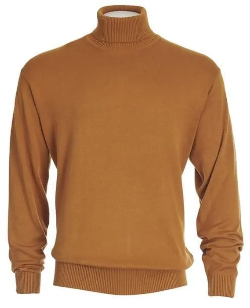 Men's Sweaters for AutumnMen's Turtleneck Sweater color Rust