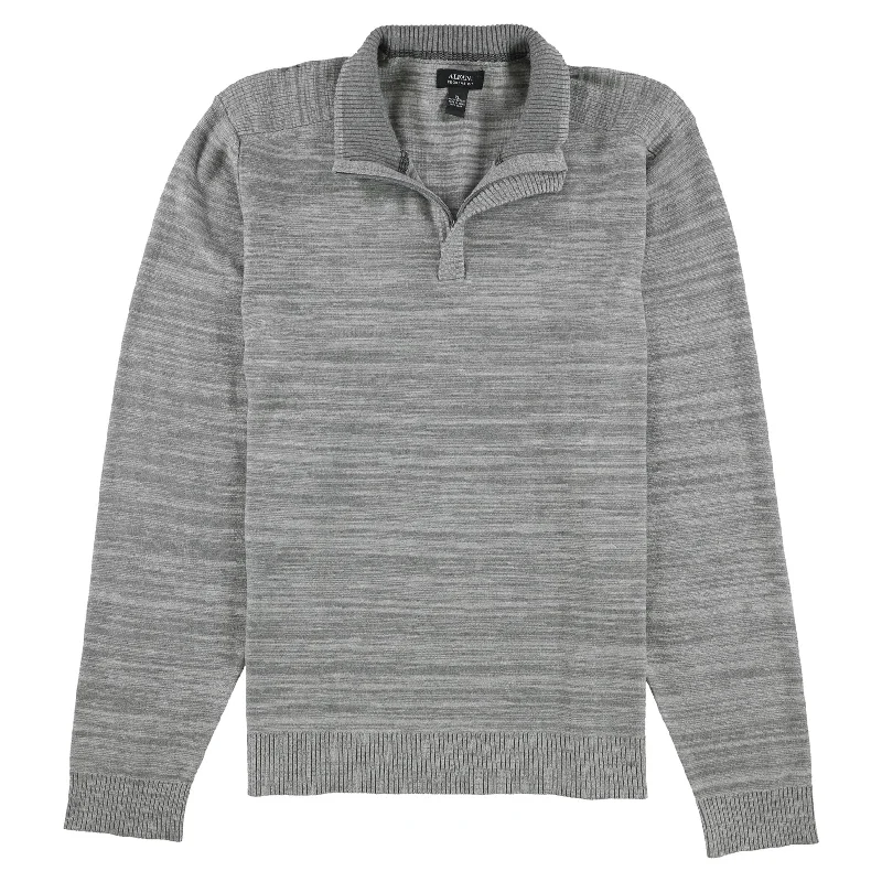 Men's Sweaters with Three-Quarter SleevesAlfani Mens Solid Quarter-Zip Pullover Sweater, Grey, XX-Large Men's Sweaters with Three-Quarter SleevesAlfani Mens Solid Quarter-Zip Pullover Sweater, Grey, XX-Large