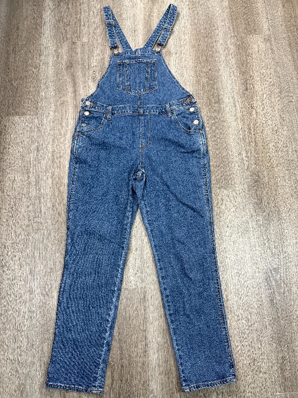 Men's Pants with Hidden ButtonsOveralls By Old Navy In Blue Denim, Size: S