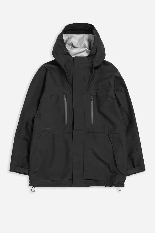 Men's Coats for Tall MenHooded Parka Gore-Tex 3L Shell Black