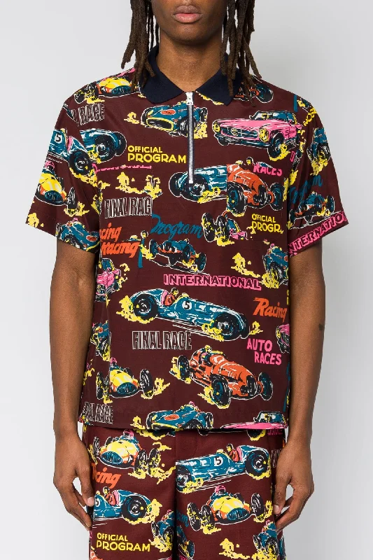Sacai Car Race Polo Shirt