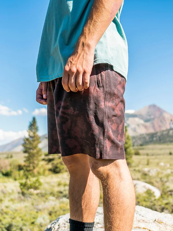Men's Pants with Pleated FrontsWrecpack Hybrid Shorts - Mahogany