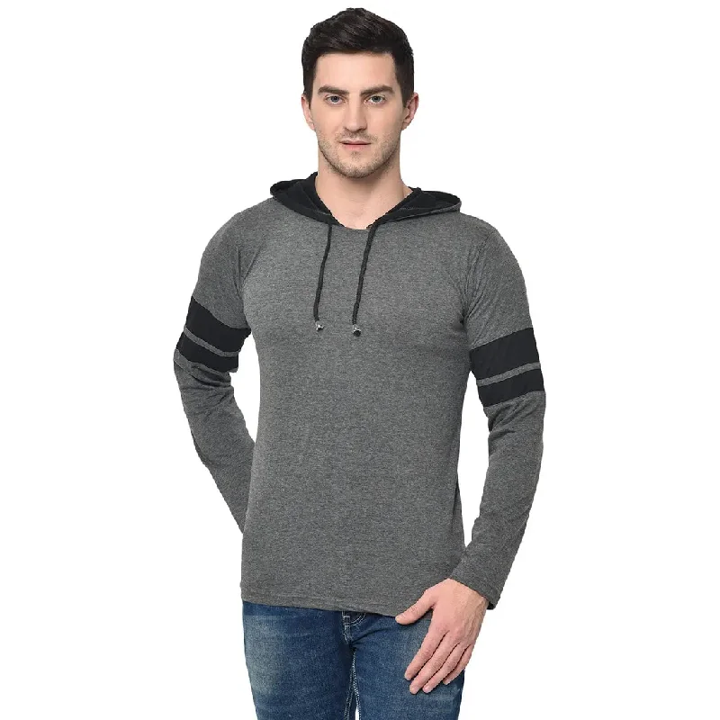 Men's Shirts with Patch PocketsMack Jonney Full Sleeve Grey T-shirt For Men's
