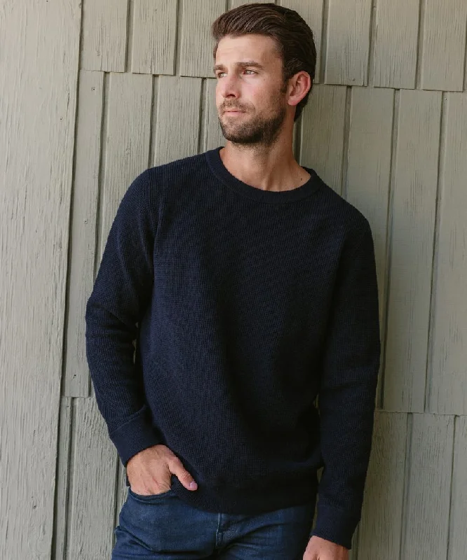 Men's Sweaters with PocketsMen's Thermal Crewneck