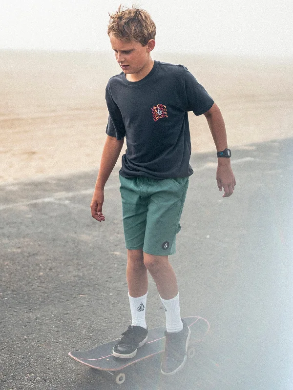 Men's Pants with Side PocketsBig Boys Krafter Elastic Waist Shorts - Service Blue