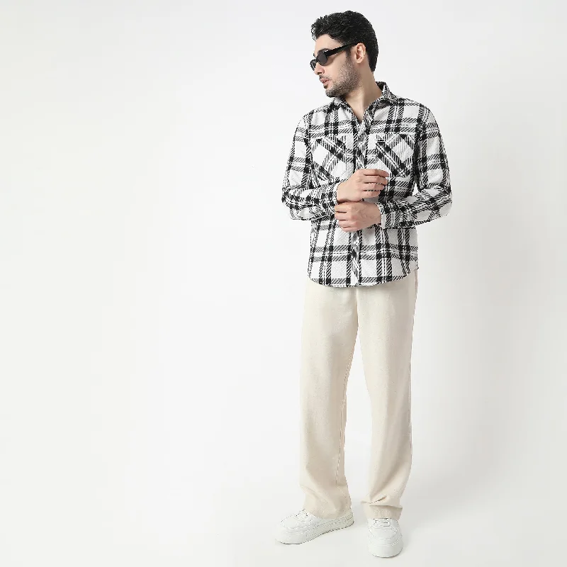 Men's Crew Neck T-Shirts for Everyday WearModern Explorer Lumber Jack Full Sleeve Checkered Shirt Men's Crew Neck T-Shirts for Everyday WearModern Explorer Lumber Jack Full Sleeve Checkered Shirt