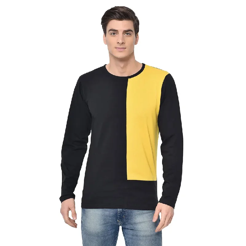 Men's Shirts with CollarsMack Jonney Full Sleeve Yellow T-shirt For Men's