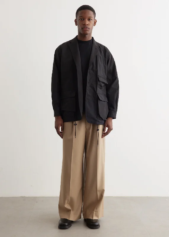 Men's Coats with Relaxed FitsMulti Fabric Mix Jacket