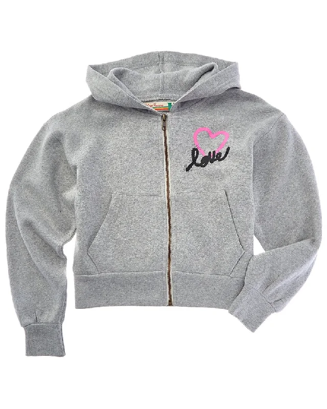 Men's Hoodies for BikingVintage Havana Crop Full Zip Hoodie