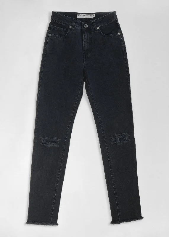 Mid-Waisted Men's JeansBrooklyn Denim Co. High Rise Skinny Jean - Washed Black