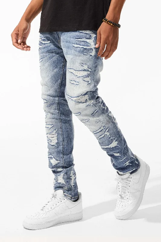 Dark Indigo Men's JeansSean - Rockaway Denim (Studio Blue)