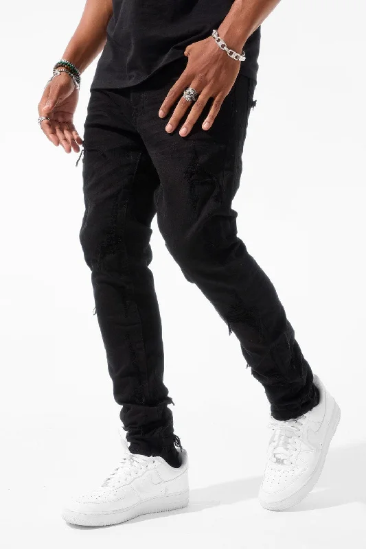 Affordable Designer Men's JeansRoss - Napoli Denim (Jet Black)
