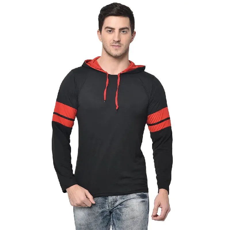 Men's Shirts with Chest PocketsMack Jonney Full Sleeve Black T-shirt For Men's
