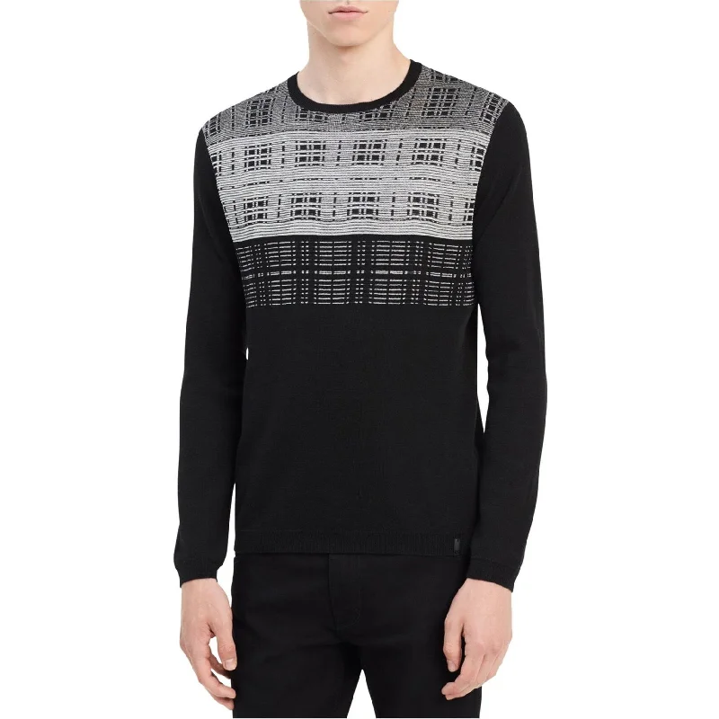 Stylish Men's Turtleneck SweatersCalvin Klein Mens Grid Pullover Sweater, Black, X-Large Stylish Men's Turtleneck SweatersCalvin Klein Mens Grid Pullover Sweater, Black, X-Large