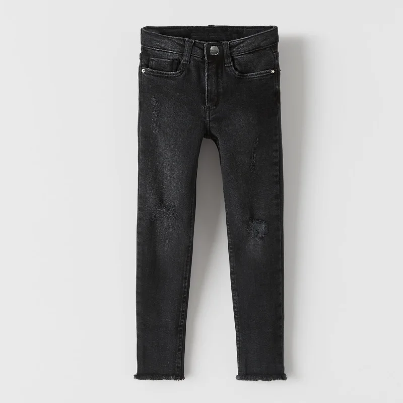Mid-Waisted Men's JeansDamage Skinny Jeans