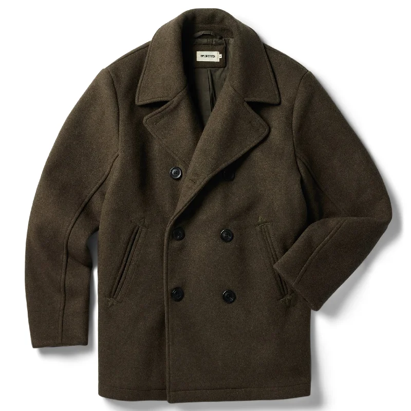 High-Quality Men's Duffle CoatsThe Mariner Coat in Army Melton Wool