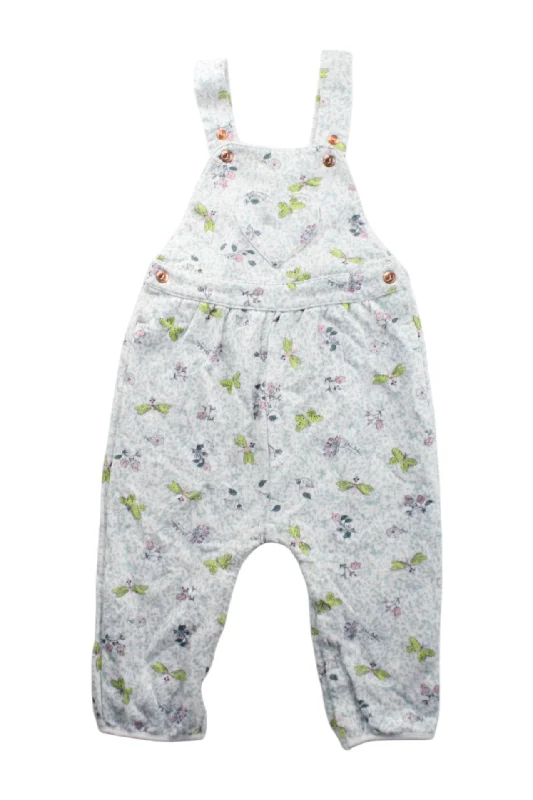 Men's Pants with Turn-Up CuffsPetit Bateau Floral Long Overalls 2T
