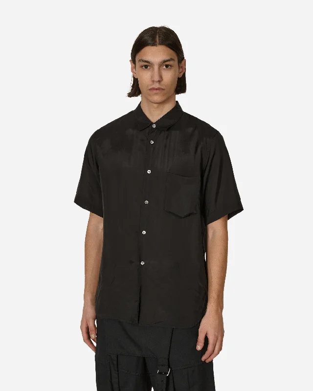 Men's Travel Shirts for Easy PackingCupro Shortsleeve Shirt Black