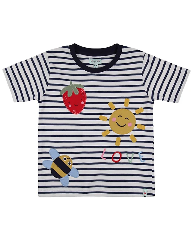 Men's Shirts with Zippered PocketsLilly and Sid Busy Bee Applique T-Shirt