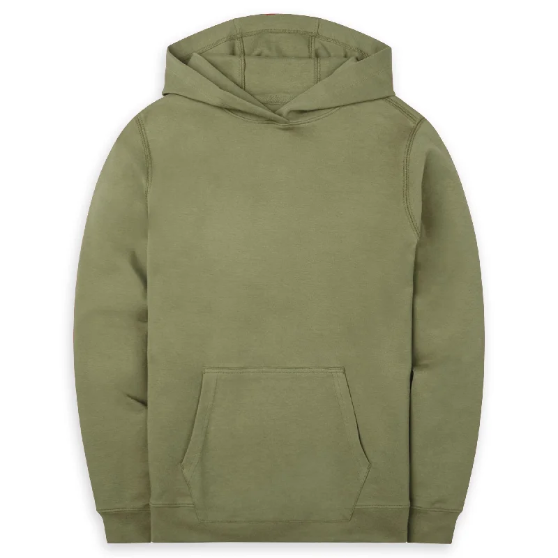 Men's Sweaters with Hoods and DrawstringsPullover Hoodie - Washed Olive