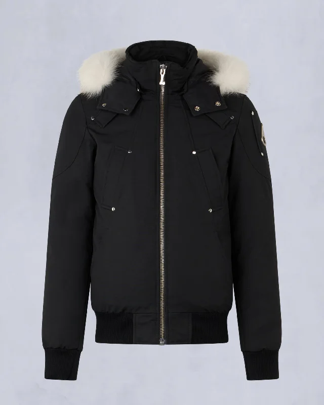 BLACK WITH BLACK FOX FUR