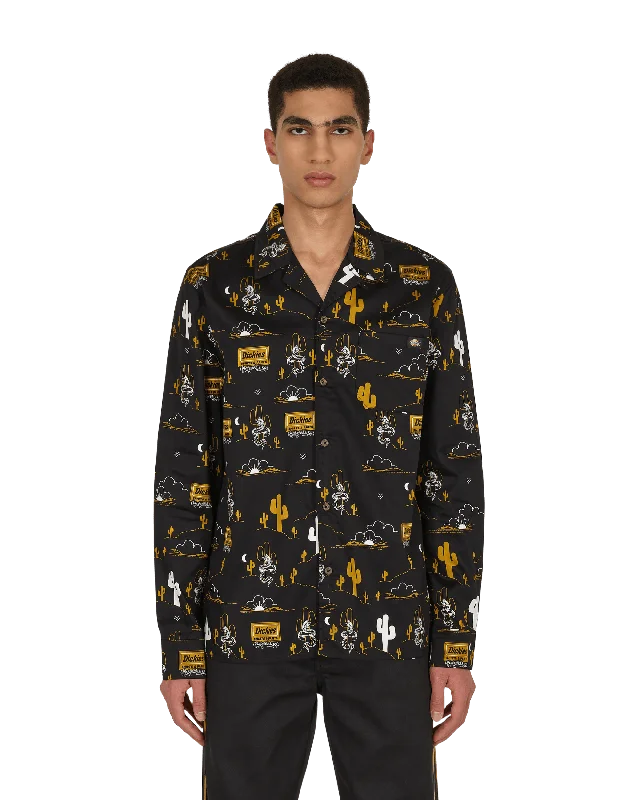 Men's Bold-Color Shirts for a Statement PieceBettles AOP Shirt Black