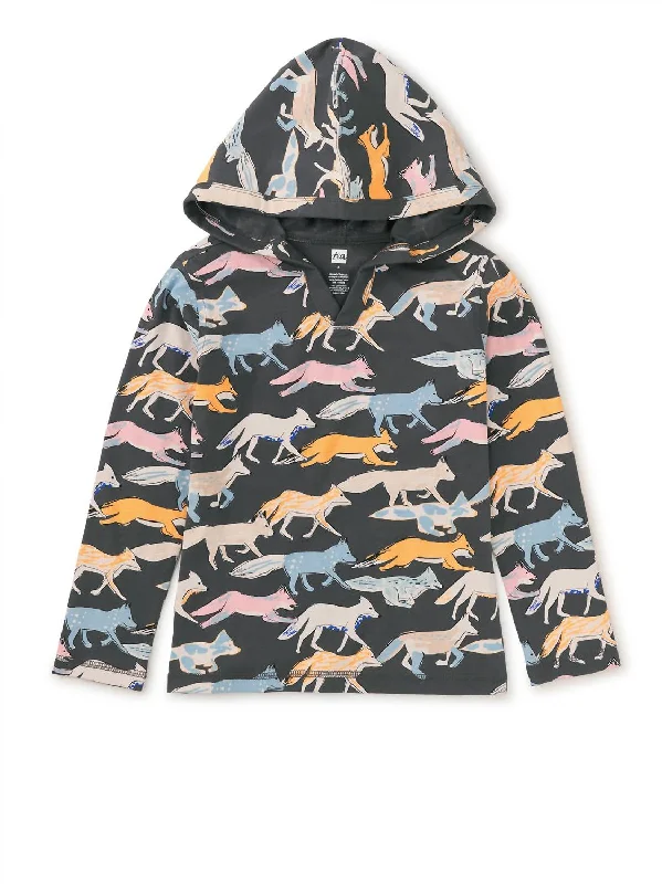 Men's Hoodies for CampingKid's Printed Happy Hoodie In Fleet Foxes