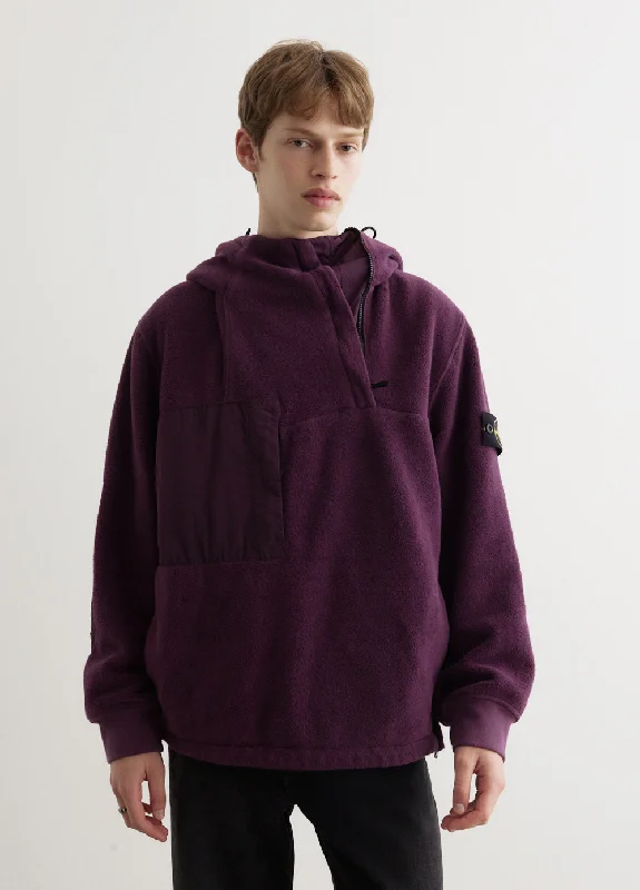 Elegant Men's Wool CoatsNylon Cotton Fleece Anorak