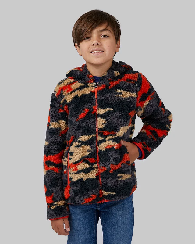 Men's Coats for AutumnBOYS' SOFT SHERPA HOODED FULL-ZIP