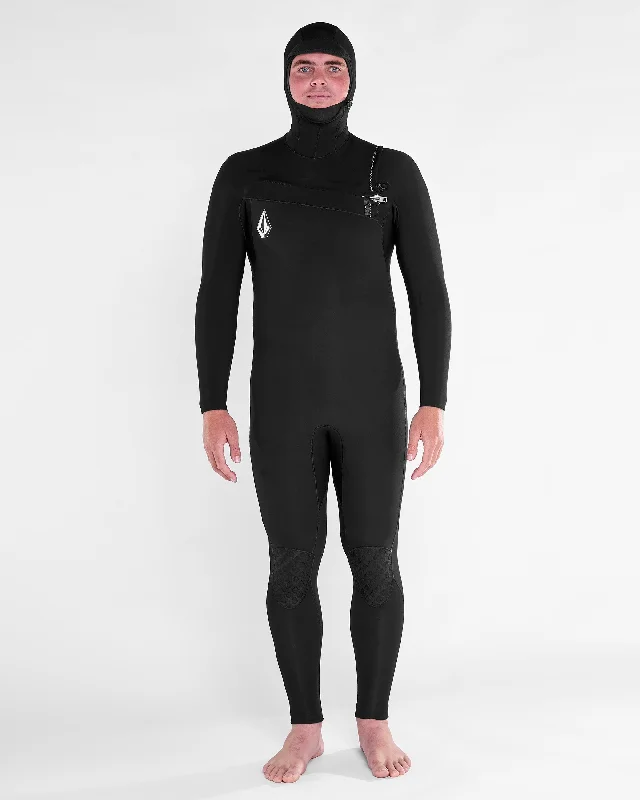 Men's Pants with Logo EmbossmentsMens Modulator 5/4/3mm Hood Chestzip Fullsuit - Black Men's Pants with Logo EmbossmentsMens Modulator 5/4/3mm Hood Chestzip Fullsuit - Black