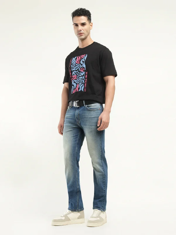 High-Quality Ripped Men's JeansMen's 513 Slim Straight Fit Indigo Jeans