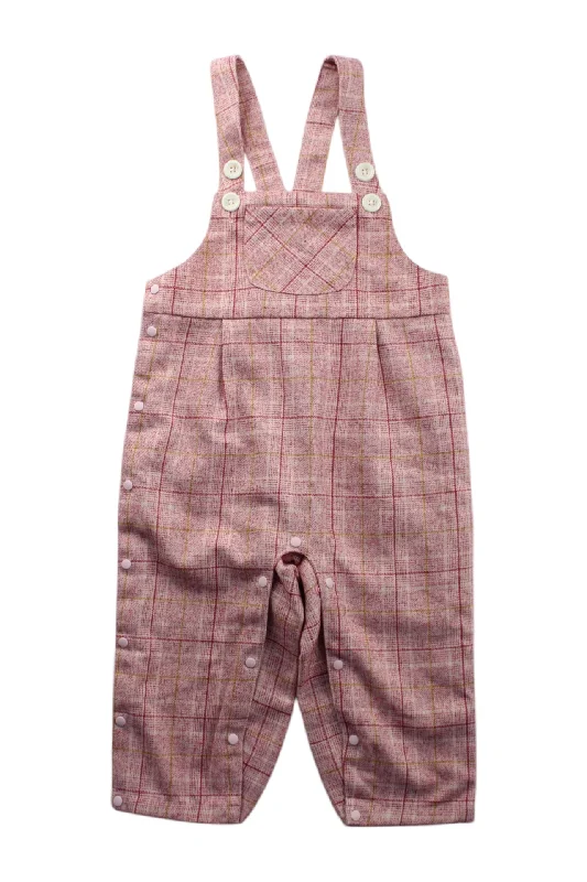 Men's Pants with Flat-Front DesignsChickeeduck Long Checkered Overalls 18-24M