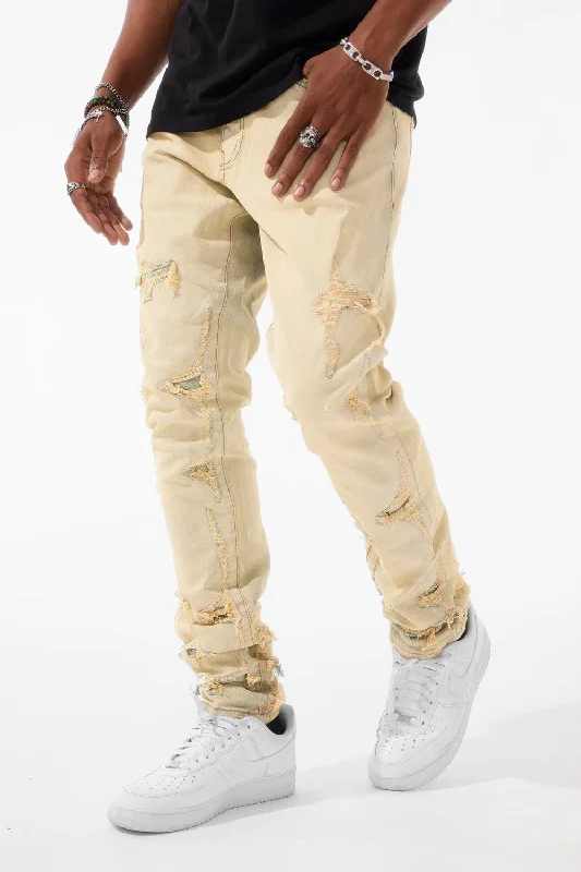 Sustainable Eco-Friendly Men's JeansRoss - Napoli Denim (Champagne)