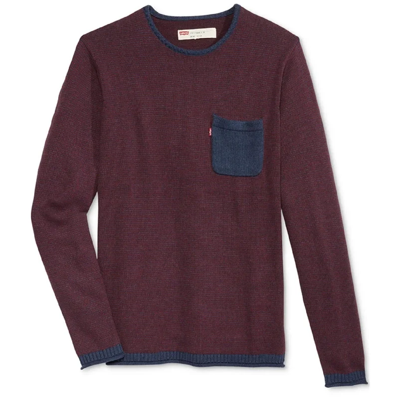 Men's Sweaters with Adjustable HemlinesLevi's Mens Willard 2 Pullover Sweater, Blue, Medium