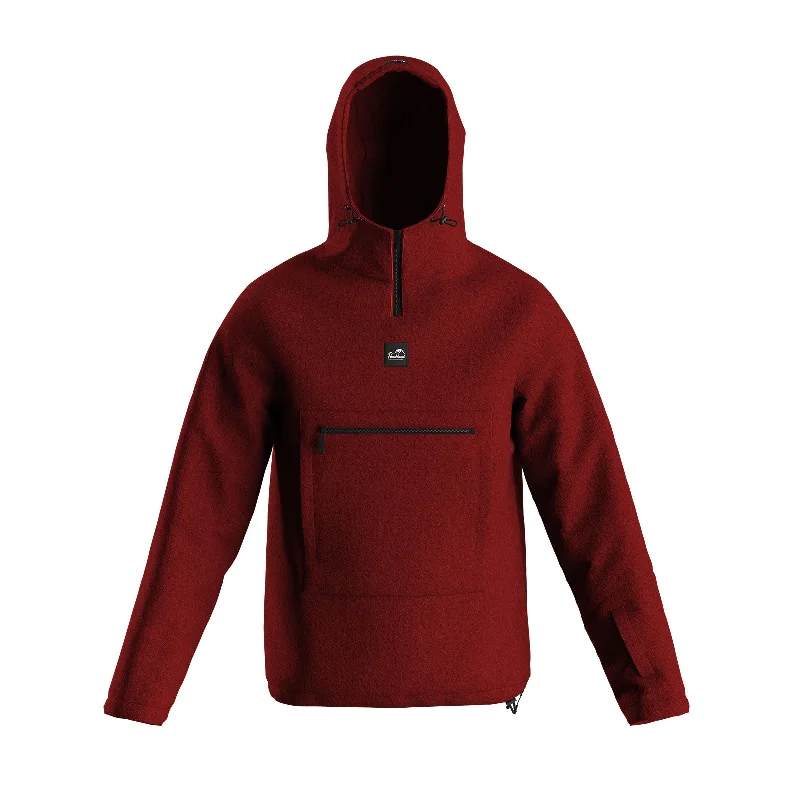 Men's Hoodies with EmbroideryHaukland Fleece Hoodie für Fotografen - Rot