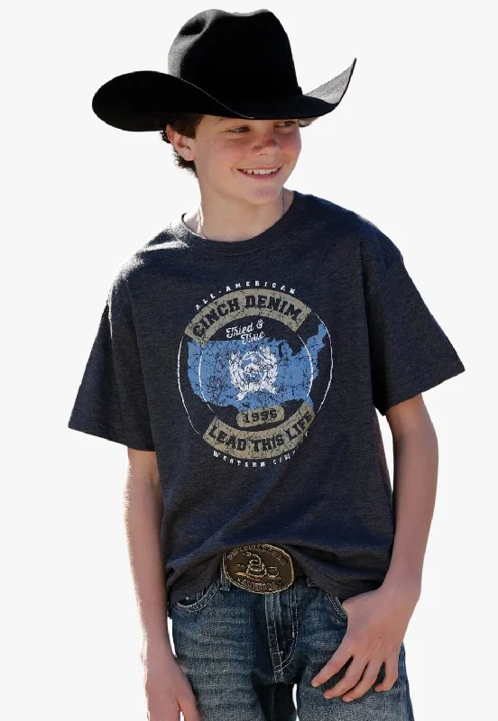 Men's Shirts with Tab CollarsCinch Boys Lead This Life T-Shirt