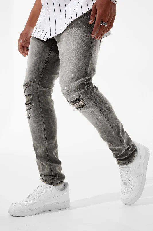 Men's Skinny Jeans with Stretch FabricSean - Attitude Denim (Monochrome)