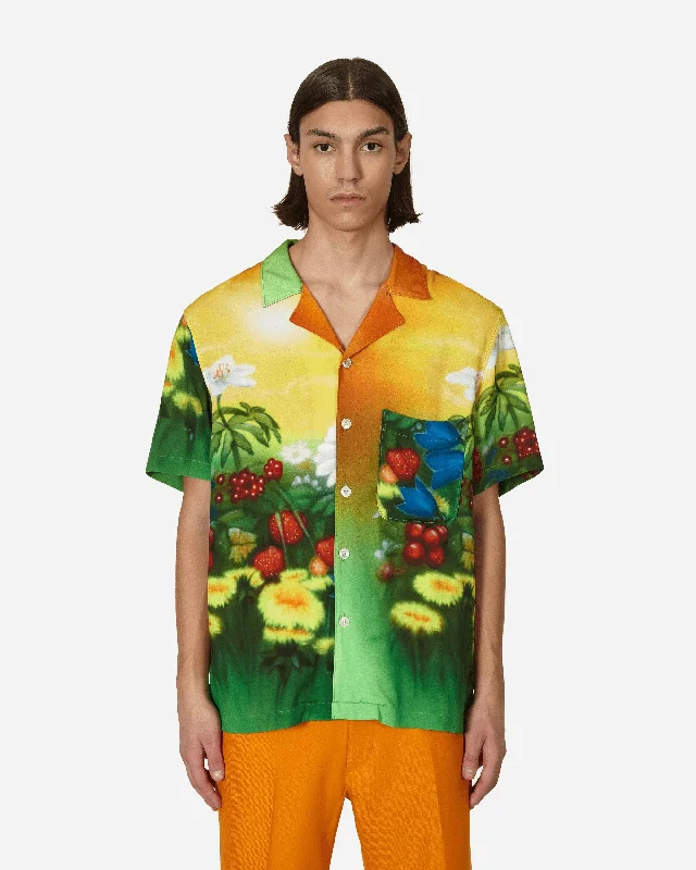 Men's Patterned Dress Casual Shirts for Smart-Casual EventsAirbrush Flowers Shirt Multicolor Men's Patterned Dress Casual Shirts for Smart-Casual EventsAirbrush Flowers Shirt Multicolor