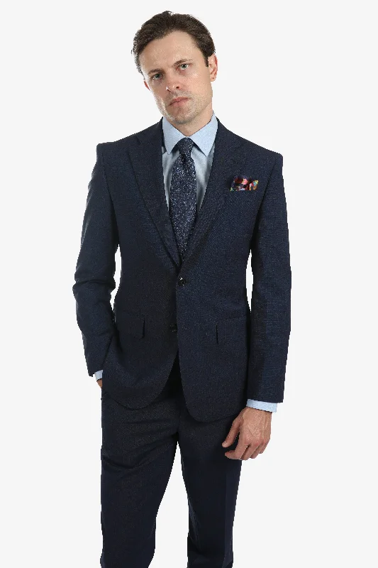 Navy Brinsley Shadow Check Jacket