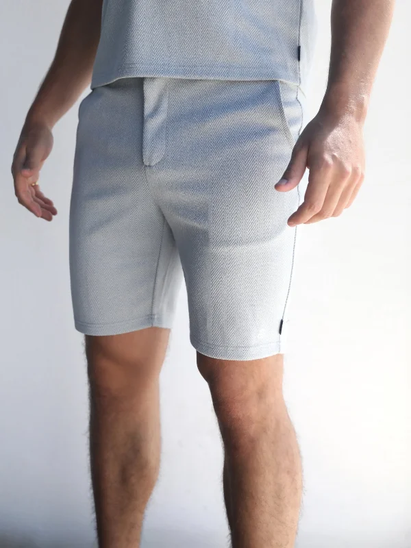 Men's Pants with Button-CuffsPositano Shorts - Light Grey