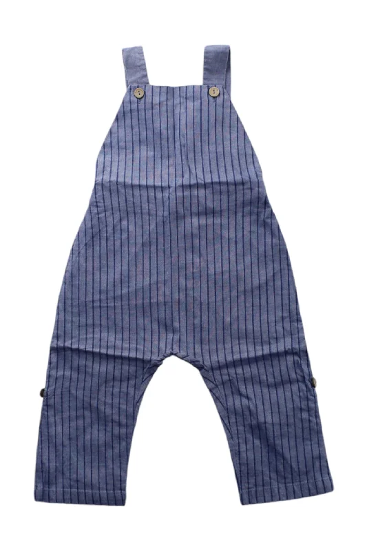 Men's Pants with Pleated FrontsLaranjinha Striped Long Overalls 6-12M