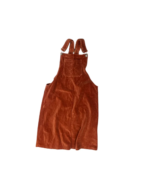 Men's Pants with Belt LoopsOveralls By POLAGRAM In Orange, Size: L