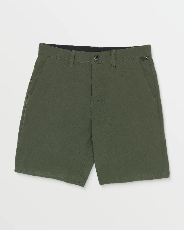 Men's Denim Shorts for SummerFrickin Cross Shred Shorts - Squadron Green